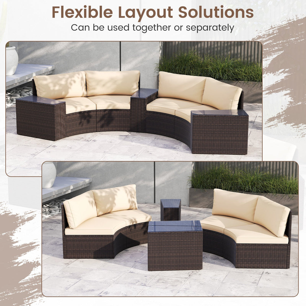 5 Pieces Patio Furniture Set