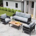 Stylish Outdoor Patio Furniture Set with Waterproof Cushions