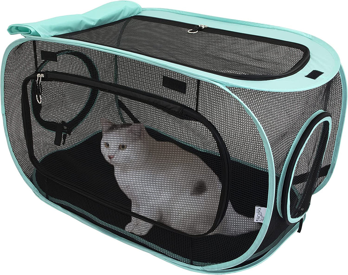 Kitty City Outdoor Catio Furniture and Play Kits for Cats, Outdoor Mega Kit