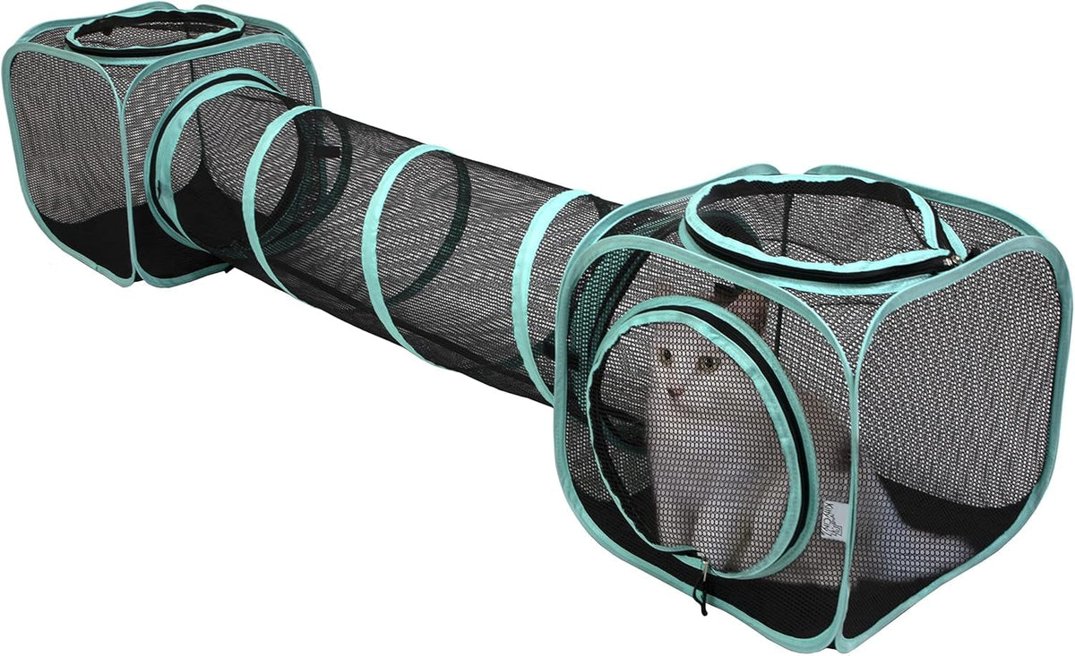 Kitty City Outdoor Catio Furniture and Play Kits for Cats, Outdoor Mega Kit