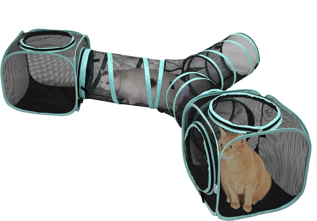 Kitty City Outdoor Catio Furniture and Play Kits for Cats, Outdoor Mega Kit