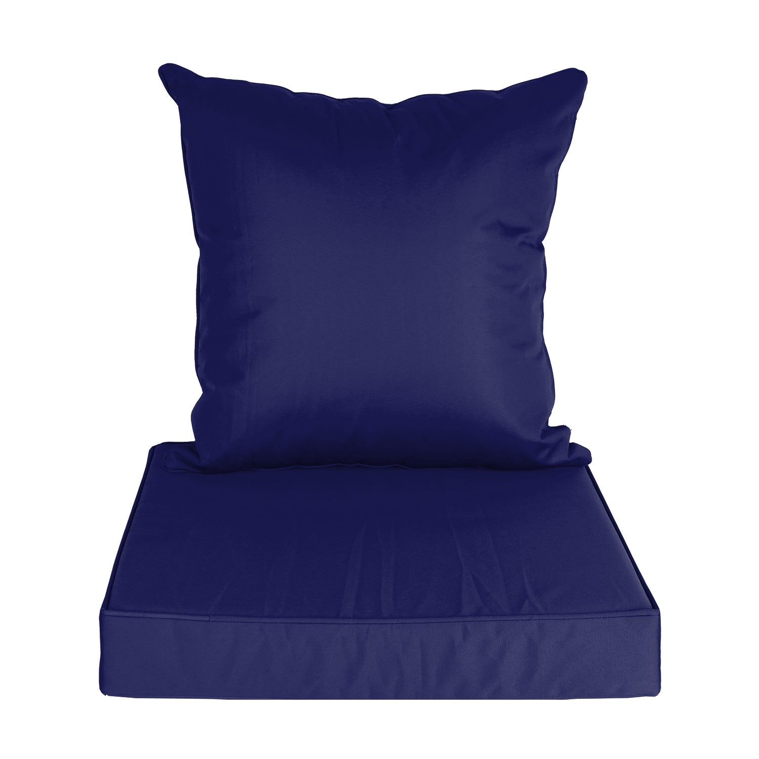 Outdoor Seat Cushion Set Waterproof Patio Furniture Cushion and Back Pillow Fade Resistant Deep Seat Set Chair Pad with Removable Cover for Chair Sofa