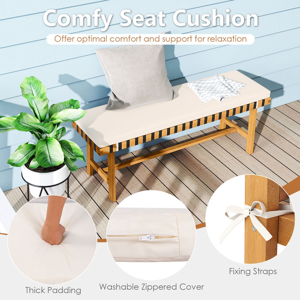 3-Piece Patio Dining Set for 4 People Farmhouse Furniture
